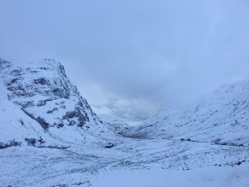 Isle of Skye snow scene